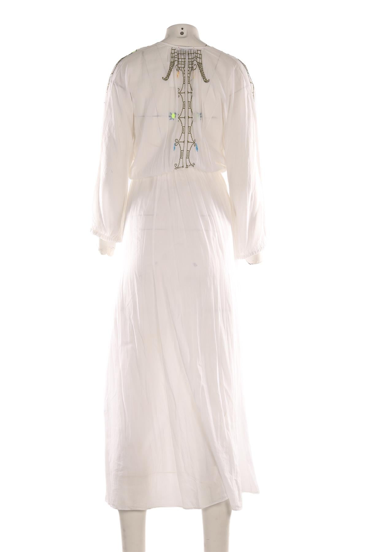 FORTE FORTE WHITE COTTON MAXI DRESS UK 6