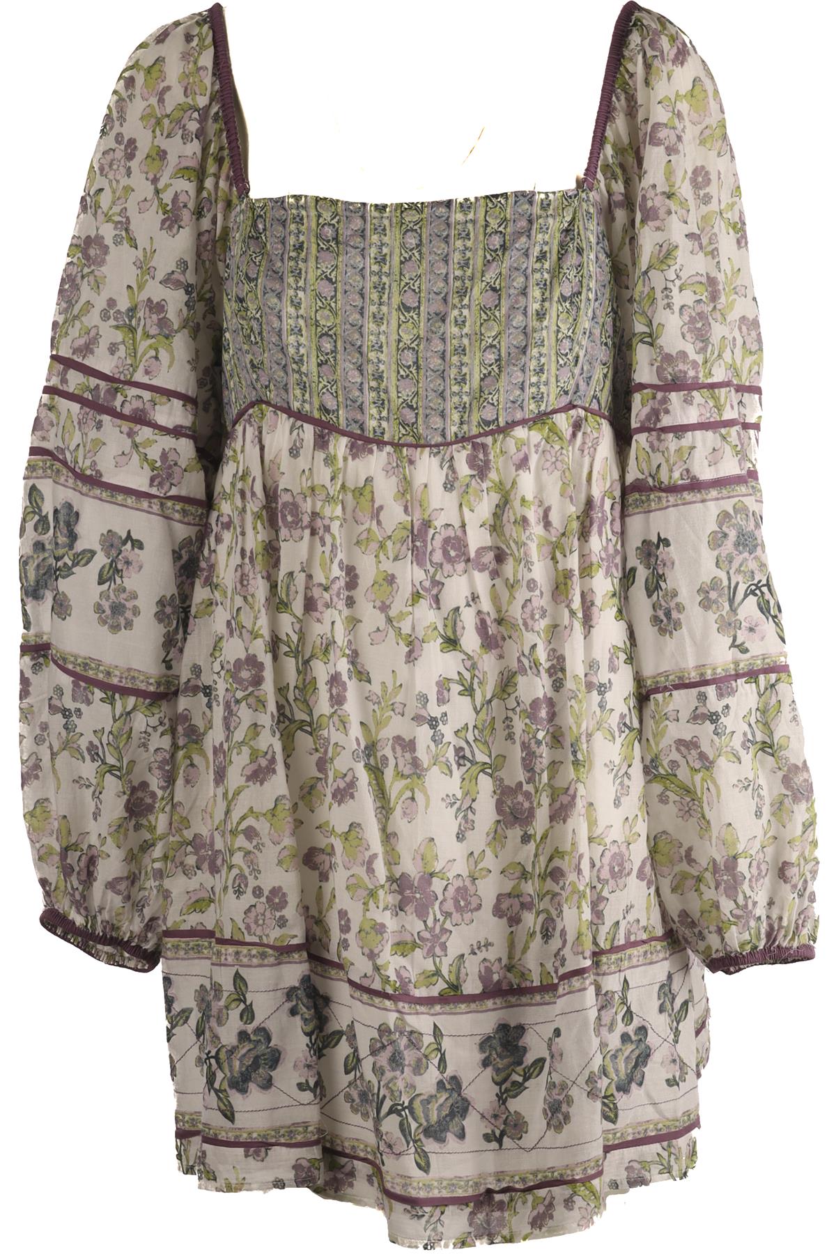 FREE PEOPLE MULTI COTTON MINI DRESS LARGE
