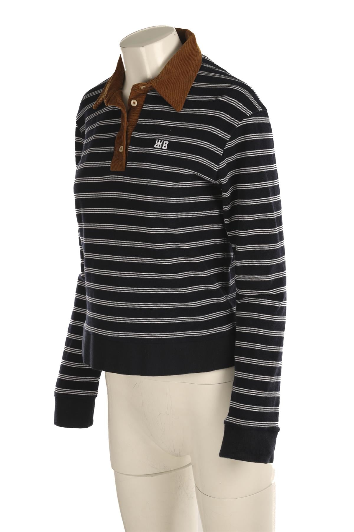 WALES BONNER NAVY COTTON TOP MEDIUM