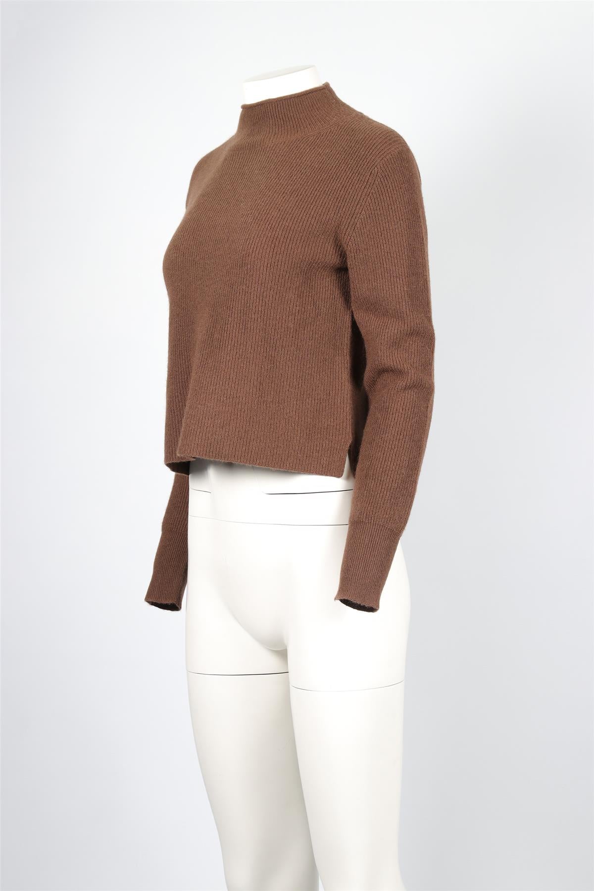 NAKED CASHMERE BROWN CASHMERE SWEATER XSMALL