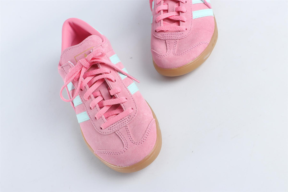 ADIDAS PINK HAMBURG 'BLISS PINK SEMI FLASH AQUA' SNEAKERS EU 38 UK 5 US 6.5