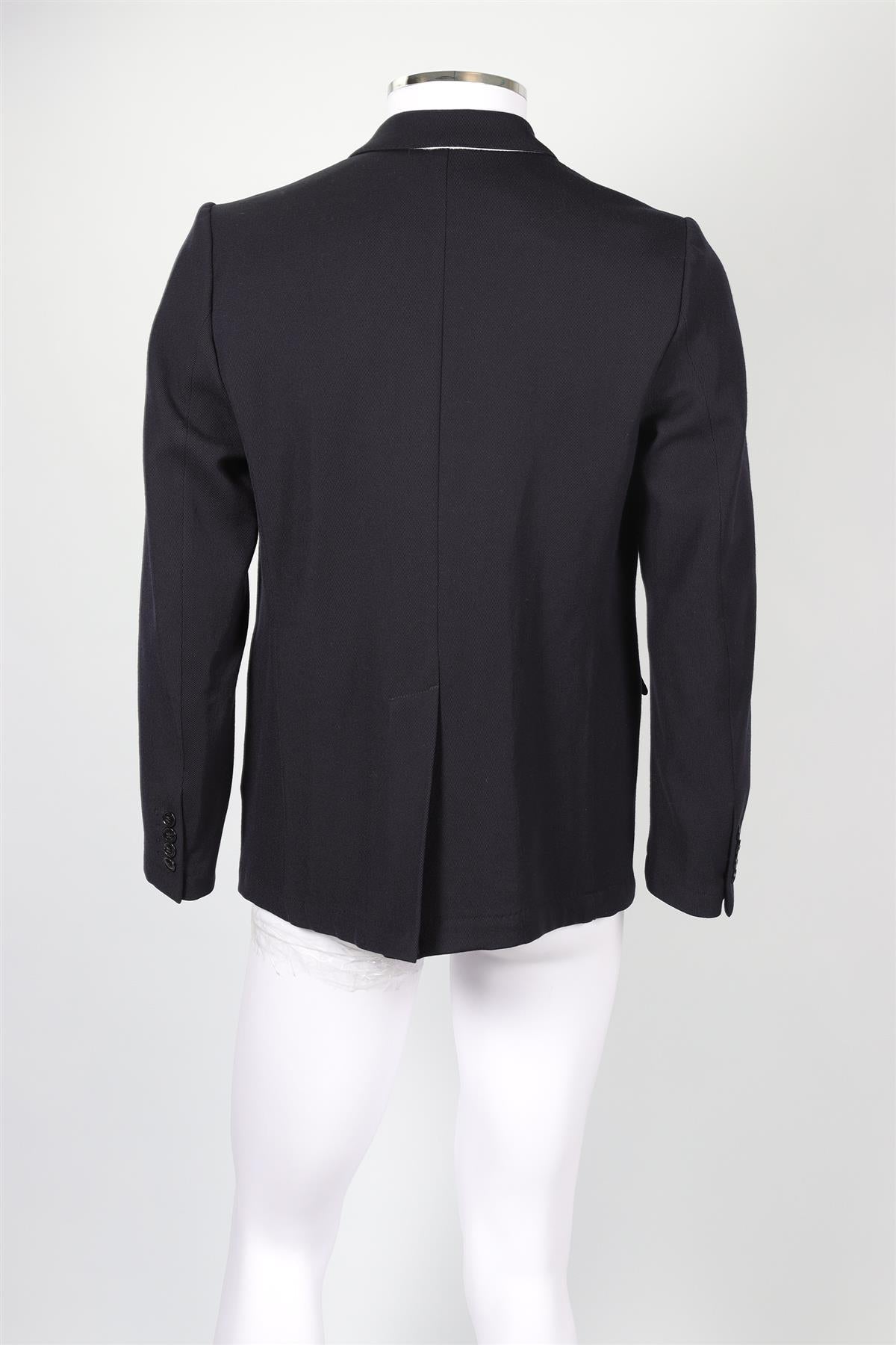 DRIES VAN NOTEN NAVY MEN'S WOOL BLAZER IT 50 UK/US CHEST 40