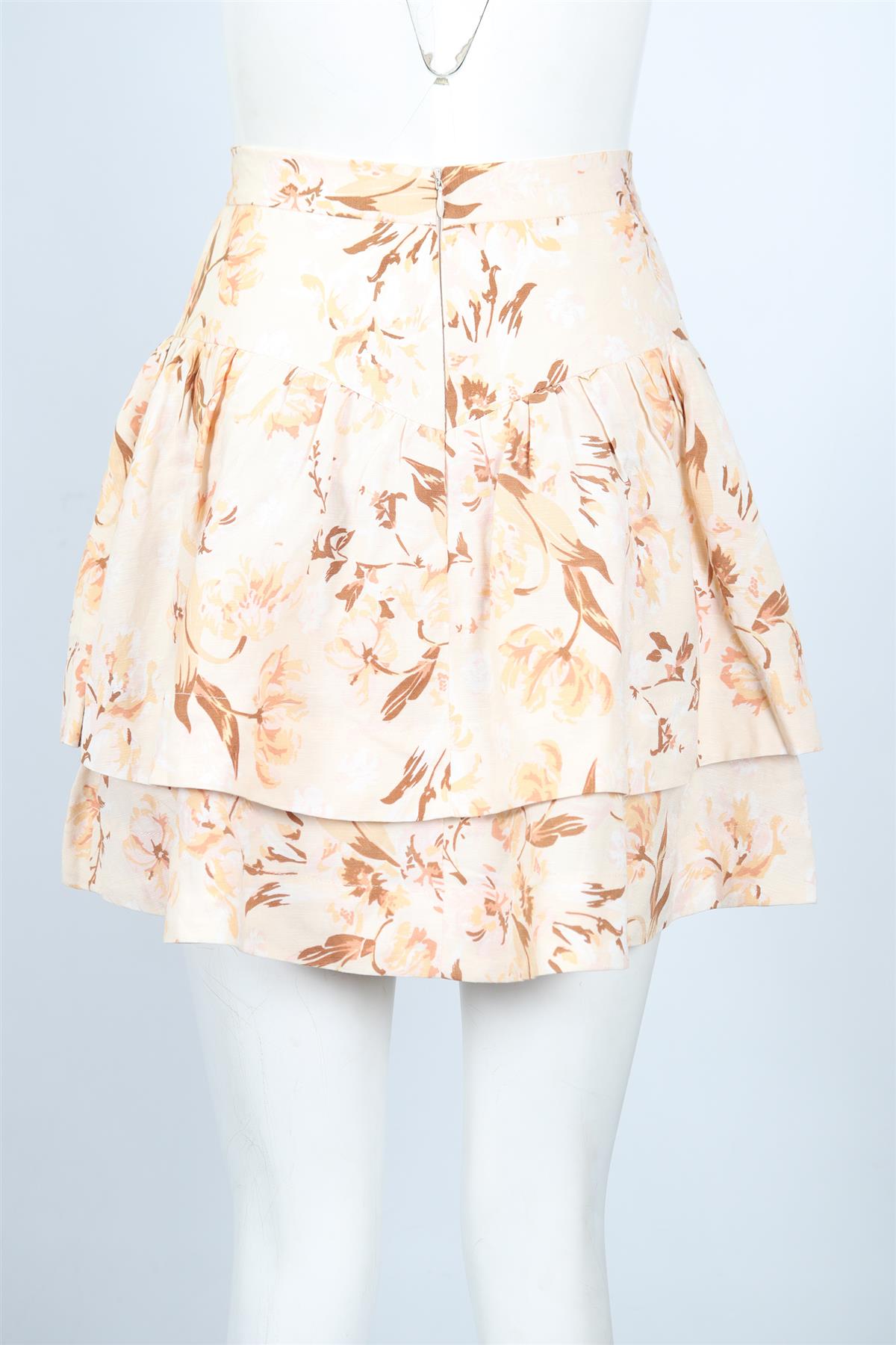 SHONA JOY LINEN BLEND MINI SKIRT AU 6 UK 6