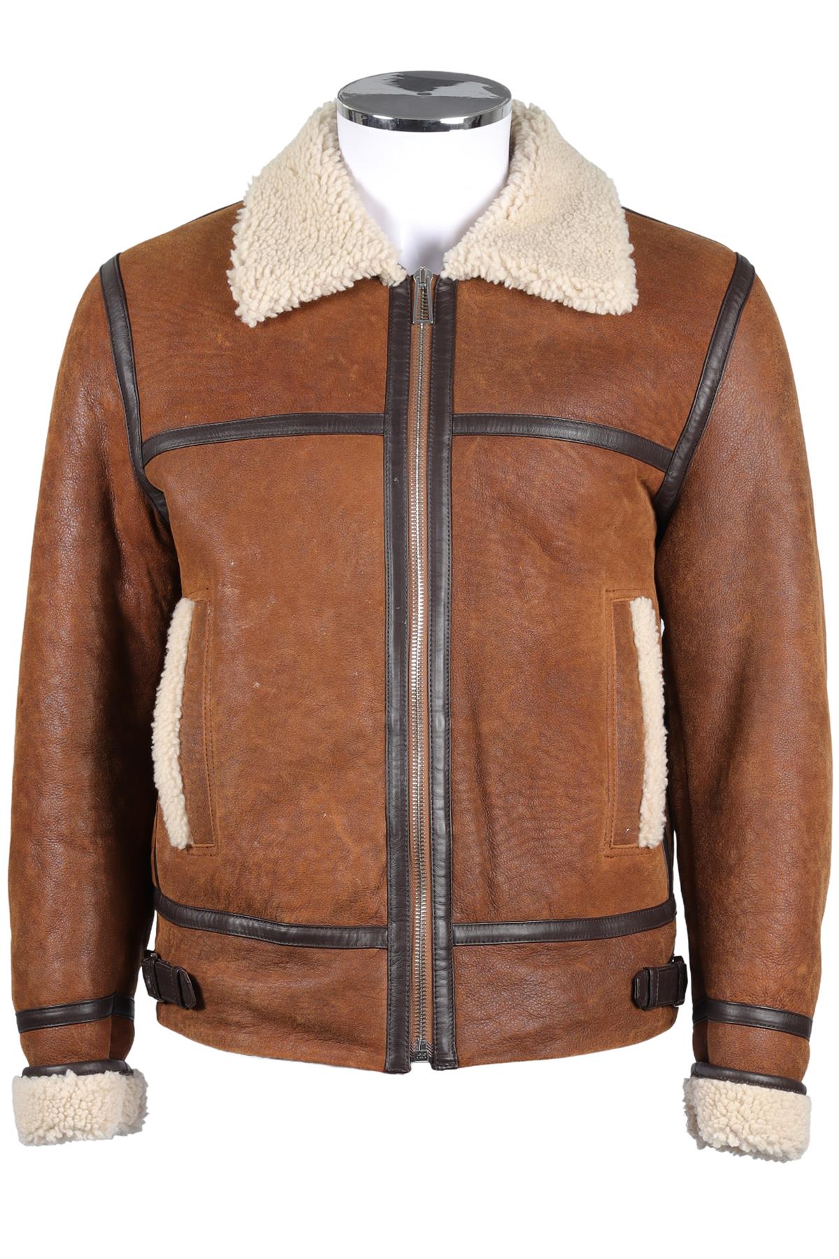 PAUL SMITH MEN'S BROWN SUEDE COAT MEDIUM