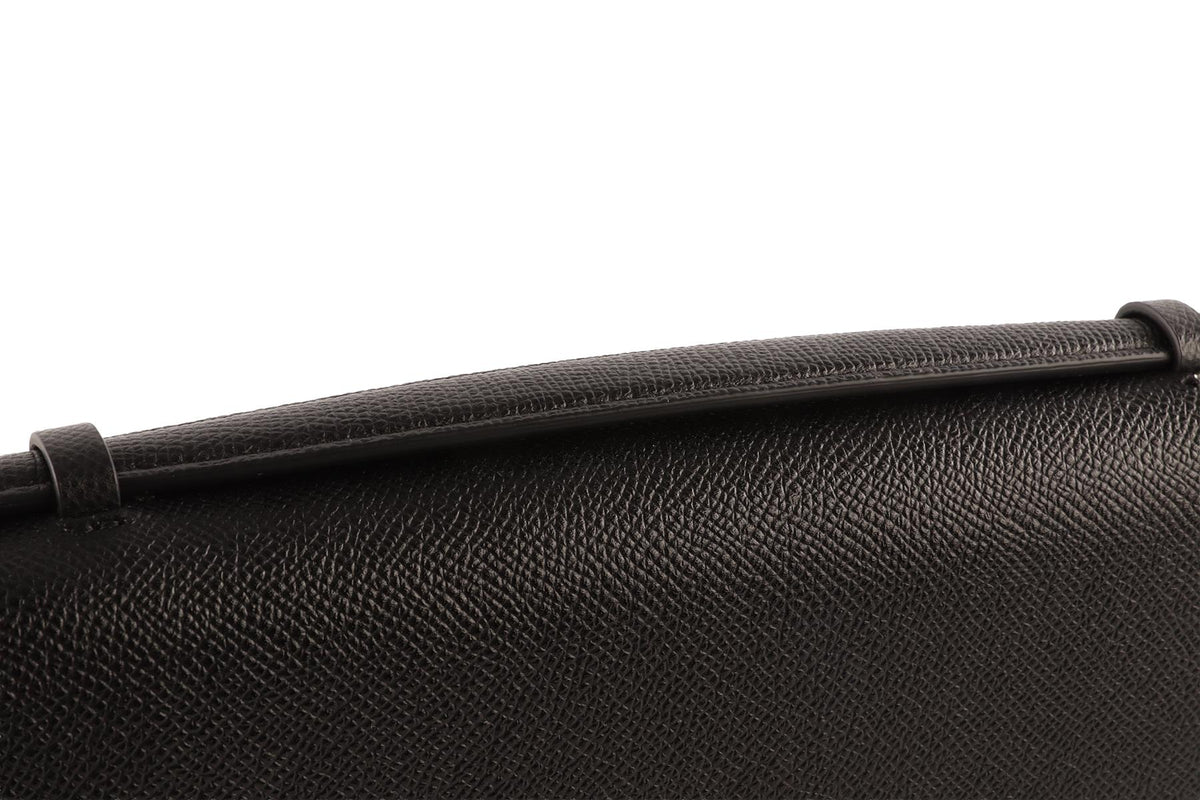 VICTORIA BECKHAM BLACK THE DORIAN LEATHER SHOULDER BAG