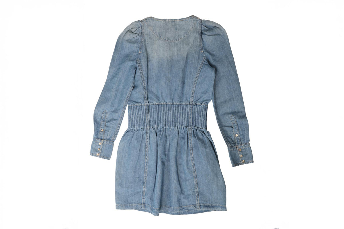 ISABEL MARANT ÉTOILE BLUE DENIM MINI DRESS FR 34 UK 6