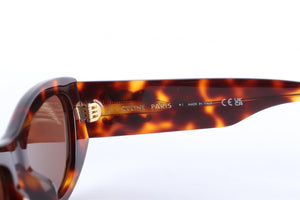 CELINE BROWN TRIOMPHE ACETATE SUNGLASSES
