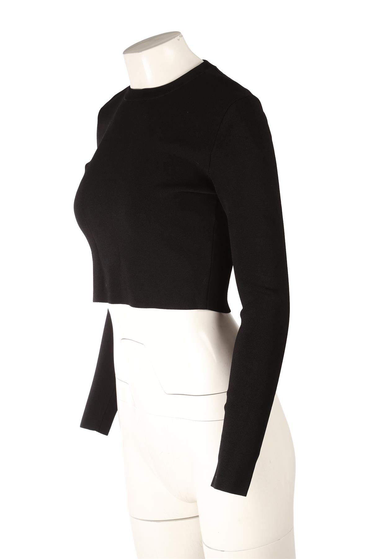 PROENZA SCHOULER BLACK KNIT TOP SMALL