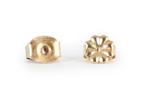 MELISSA JOY MANNING 14K YELLOW GOLD, AQUAMARINE AND OPAL STUD EARRINGS