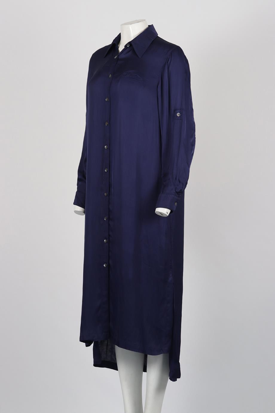 RAQUEL ALLEGRA COTTON BLEND MIDI DRESS UK 10