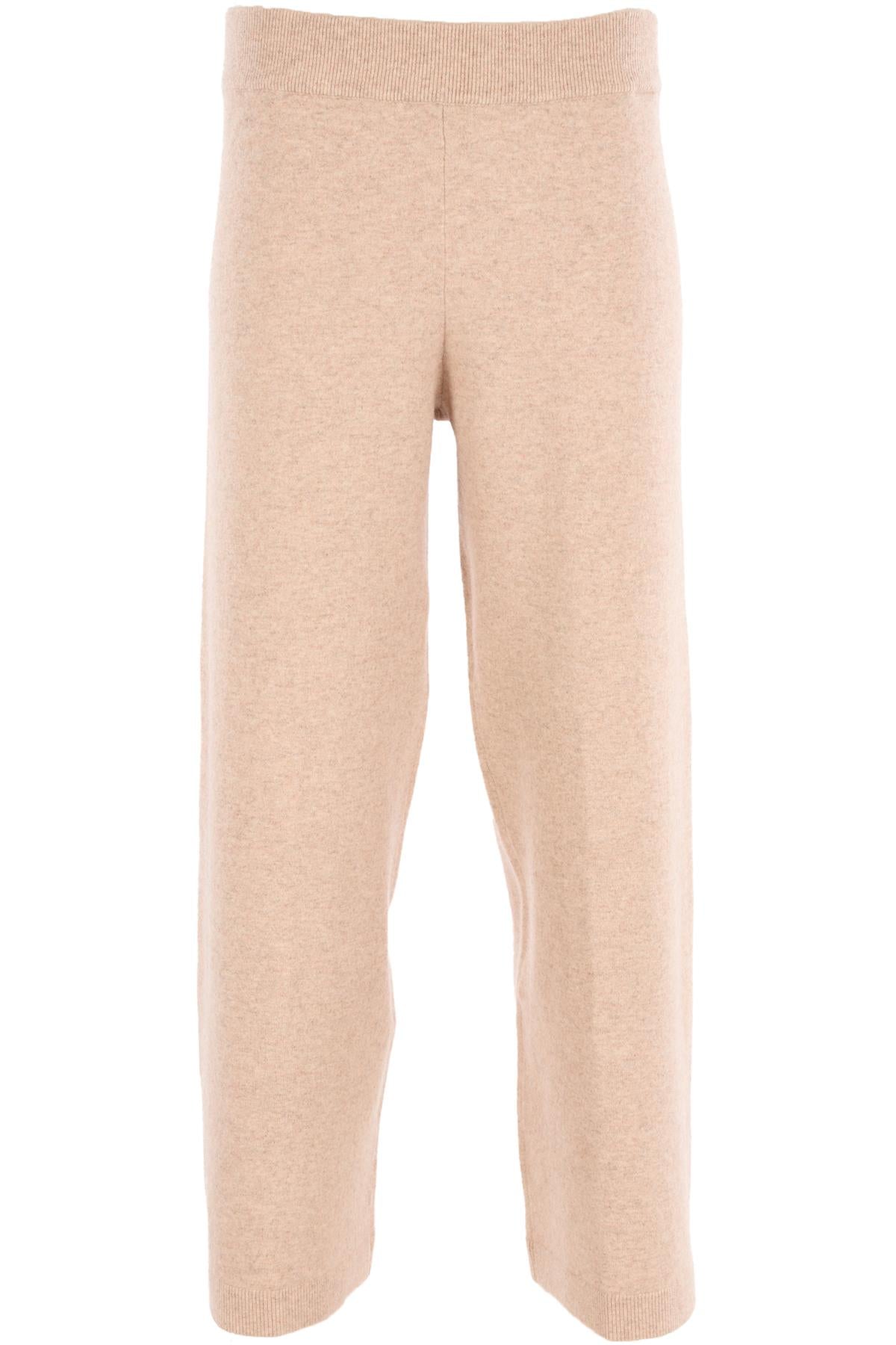 VERONICA BEIGE CASHMERE PANTS MEDIUM