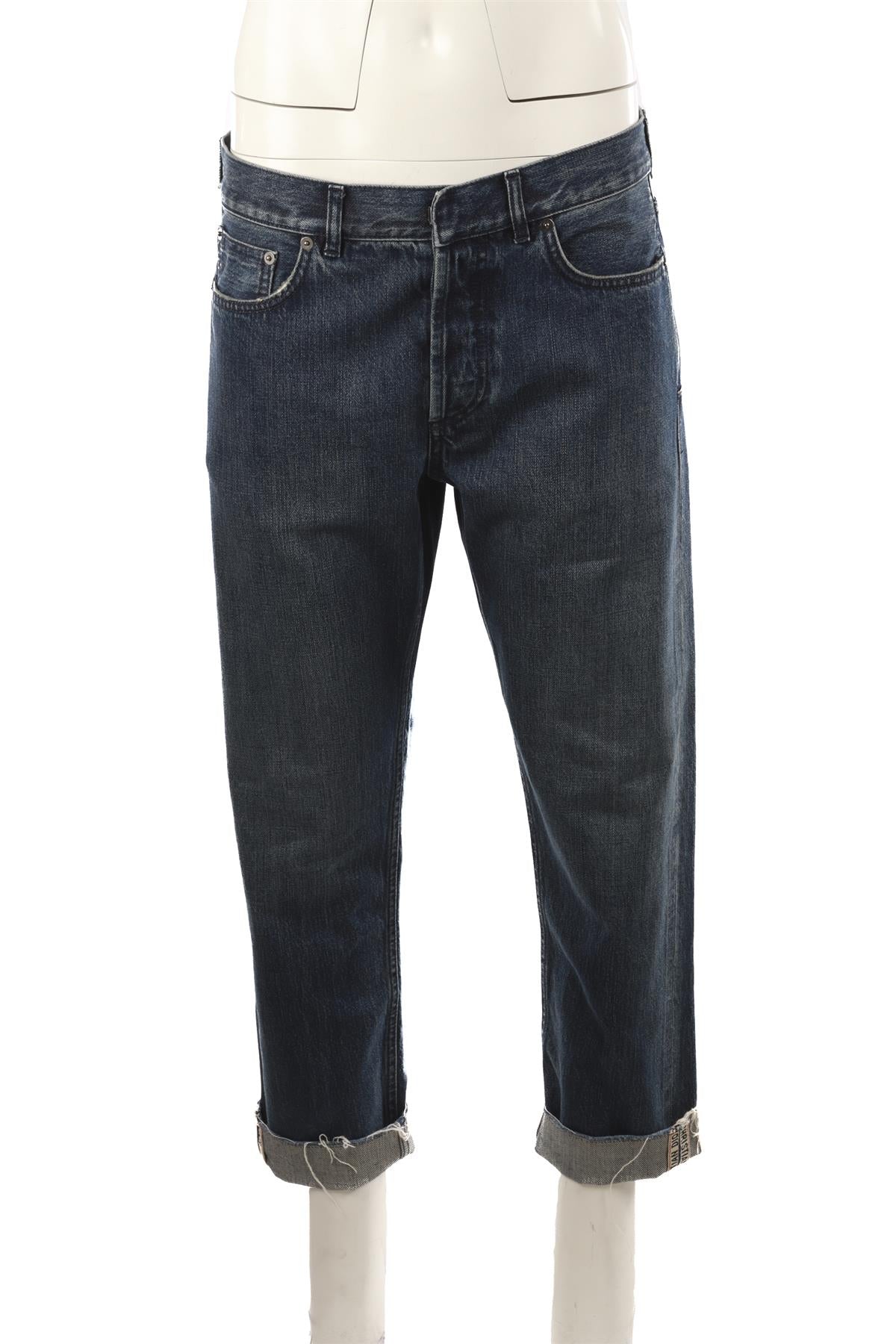 CHRISTIAN DIOR BLUE HIGH RISE STRAIGHT LEG JEANS FR 38 UK 10