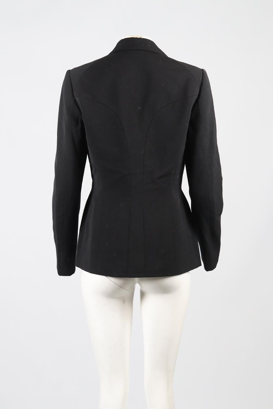 AZZEDINE ALAÏA WOOL BLEND BLAZER FR 40 UK 12