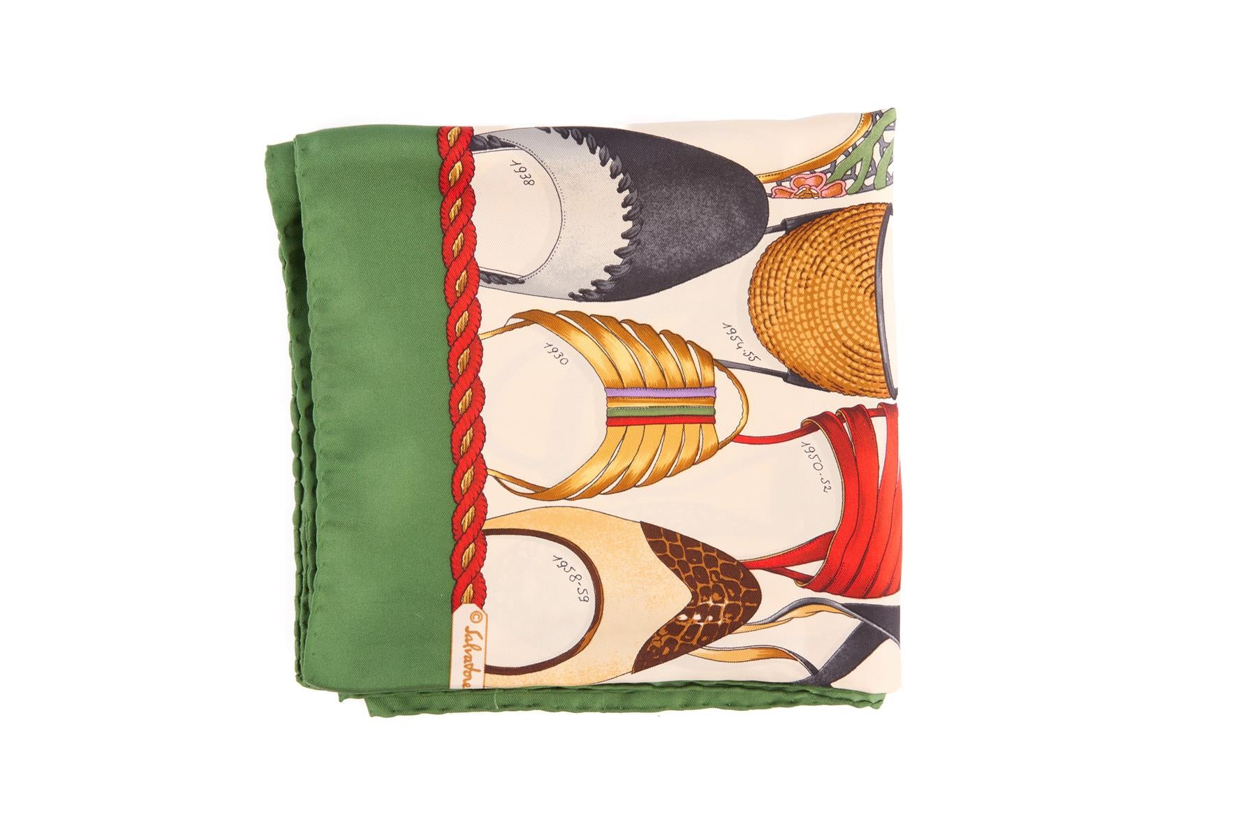 SALVATORE FERRAGMANO MULTI SILK SCARF