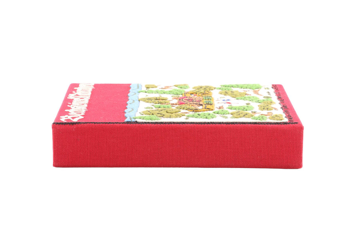 OLYMPIA LE TAN RED FOREST HANSEL AND GRETEL FABRIC CLUTCH