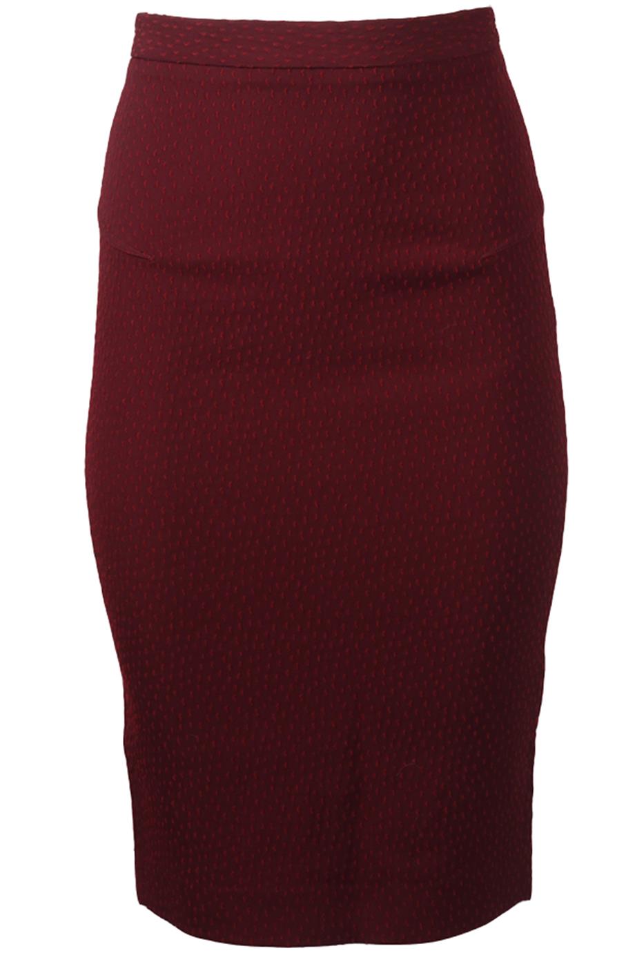 ROLAND MOURET WOOL BLEND MIDI SKIRT UK 8
