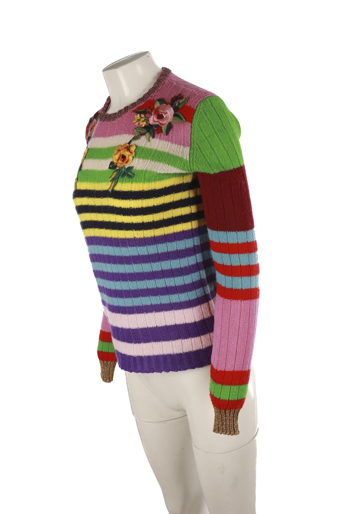 GUCCI MULTI WOOL SWEATER SMALL