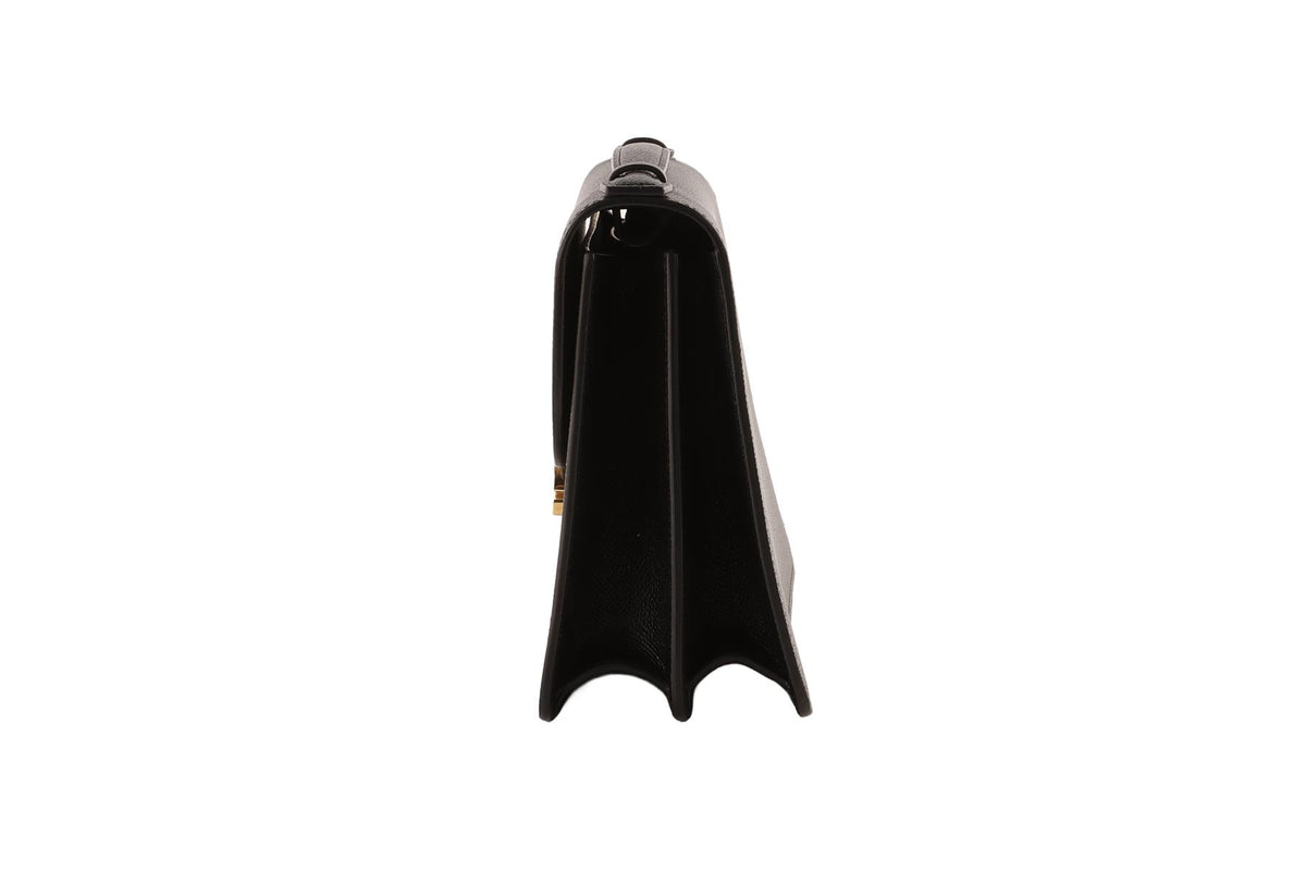 VICTORIA BECKHAM BLACK THE DORIAN LEATHER SHOULDER BAG