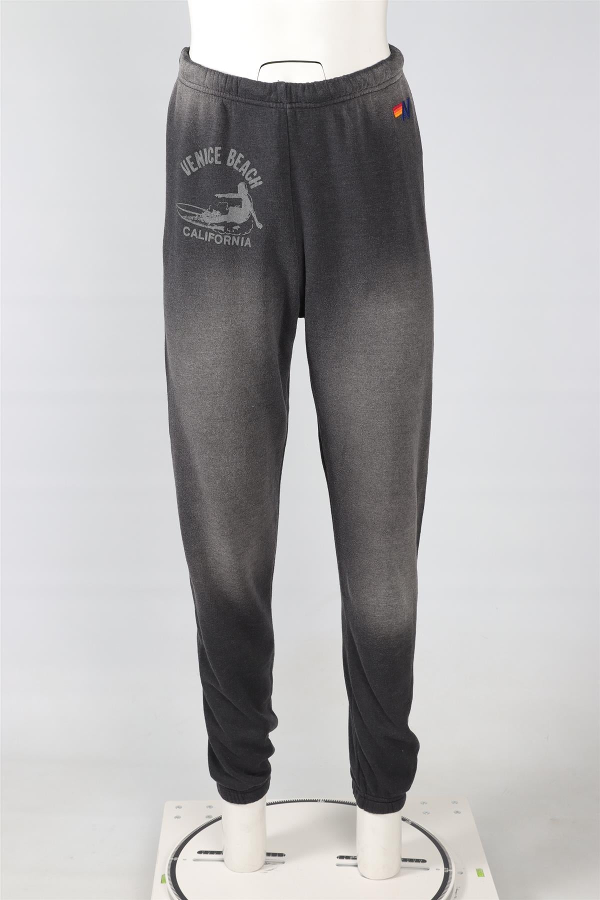 AVIATOR NATION GREY COTTON TRACK PANTS SMALL