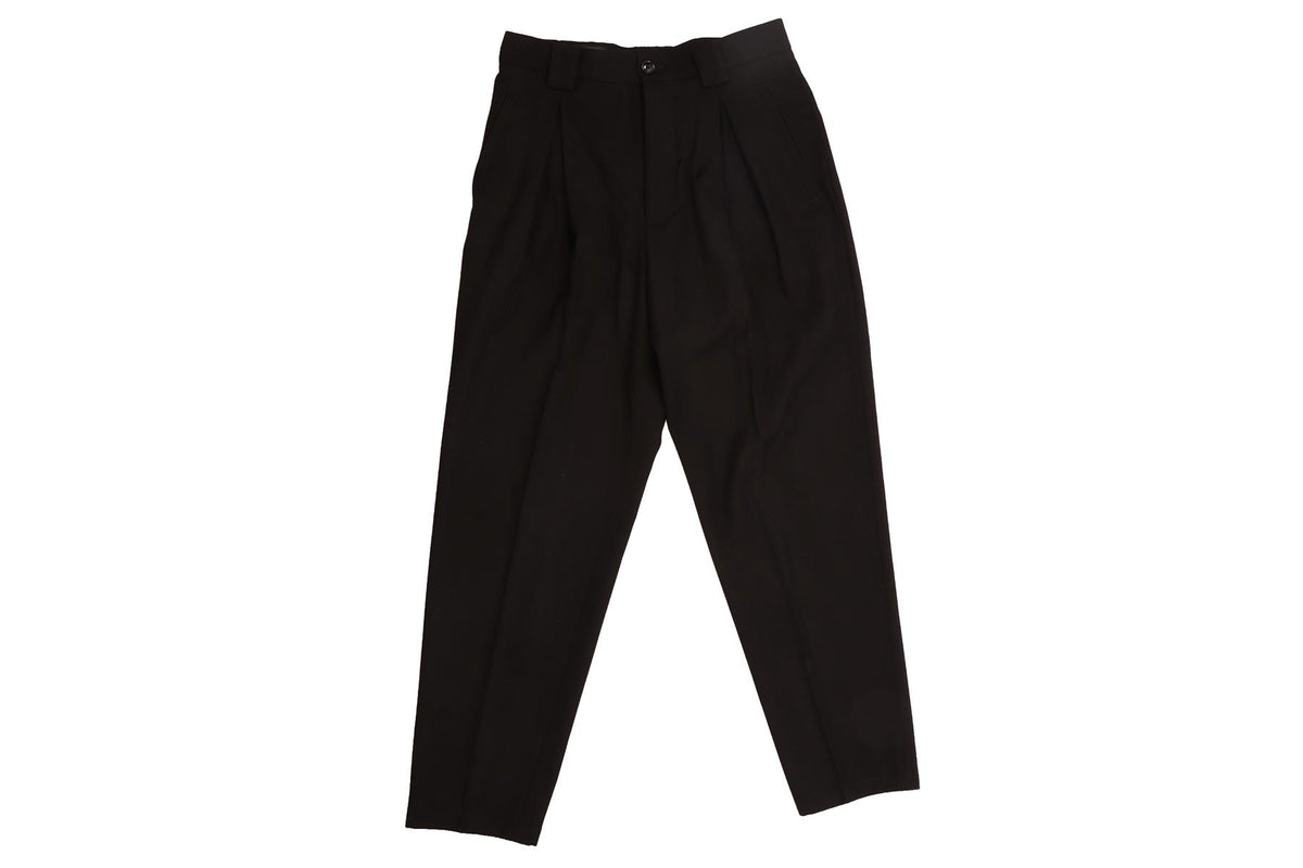 GIORGIO ARMANI BLACK MEN'S WOOL STRAIGHT LEG PANTS IT 46 UK 36