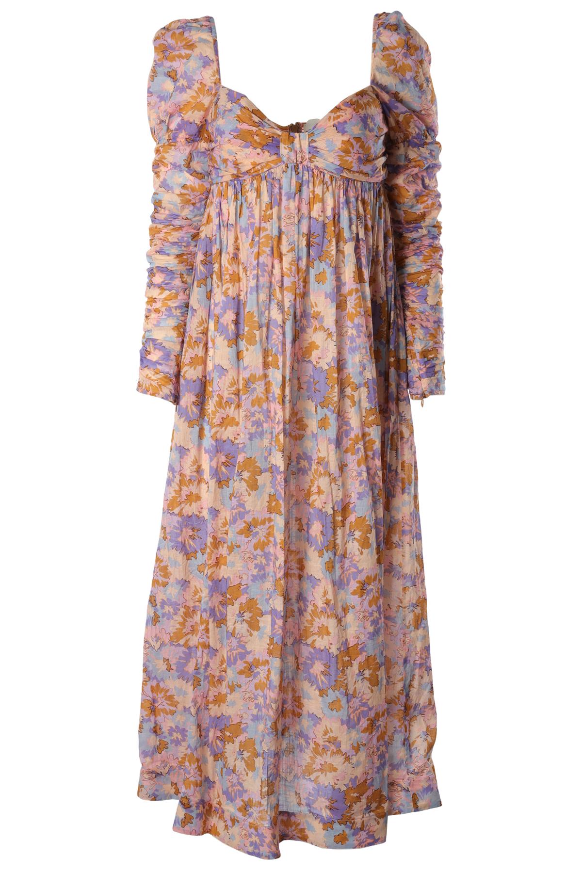 ZIMMERMANN MULTI COTTON MAXI DRESS UK 10