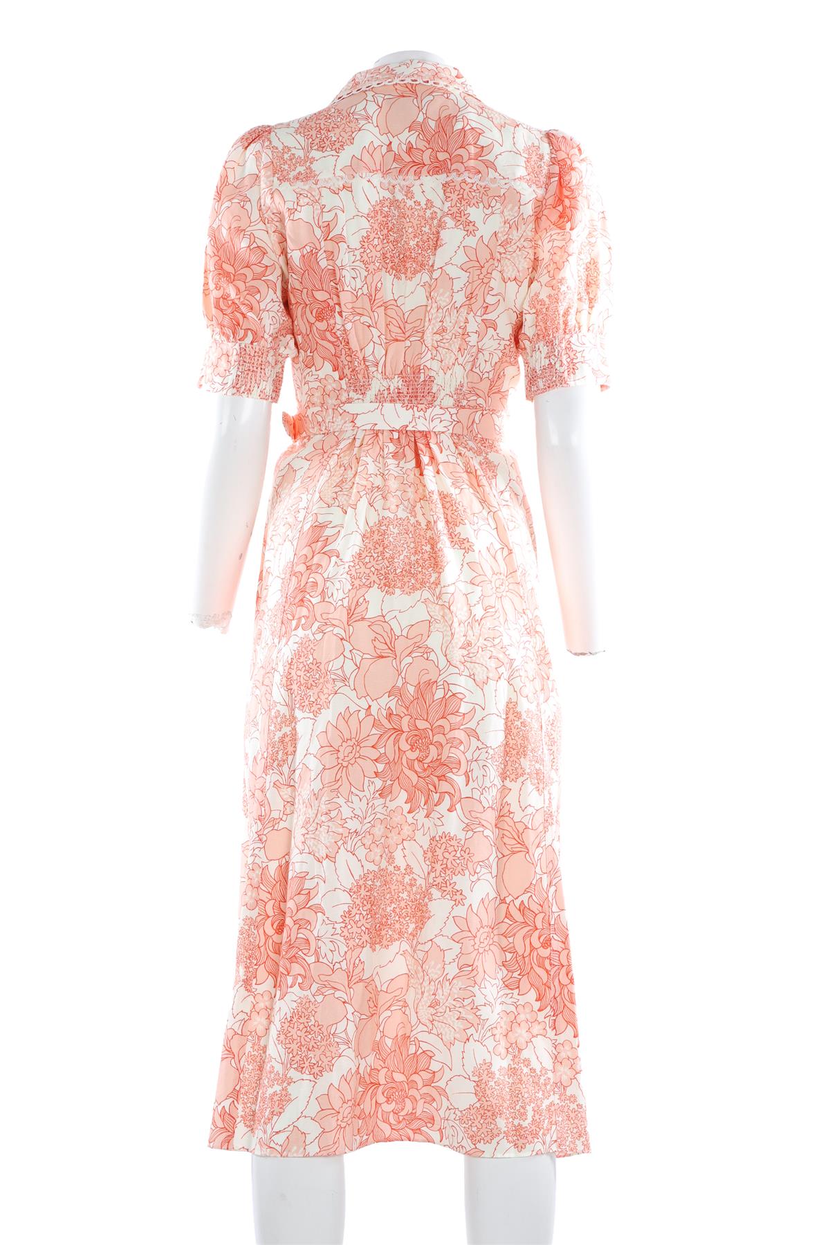 ME+EM ORANGE LINEN MAXI DRESS UK 10