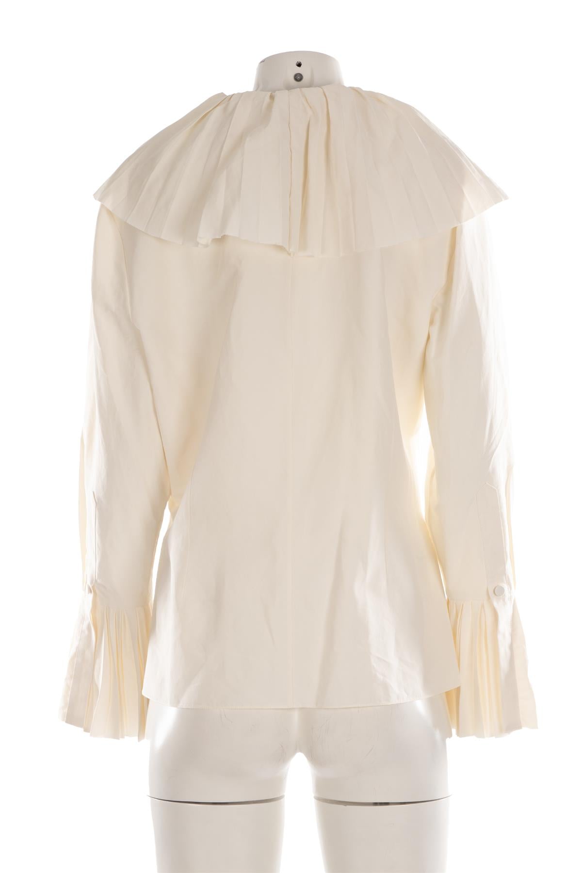 ALEXANDER MCQUEEN IVORY COTTON SHIRT LARGE
