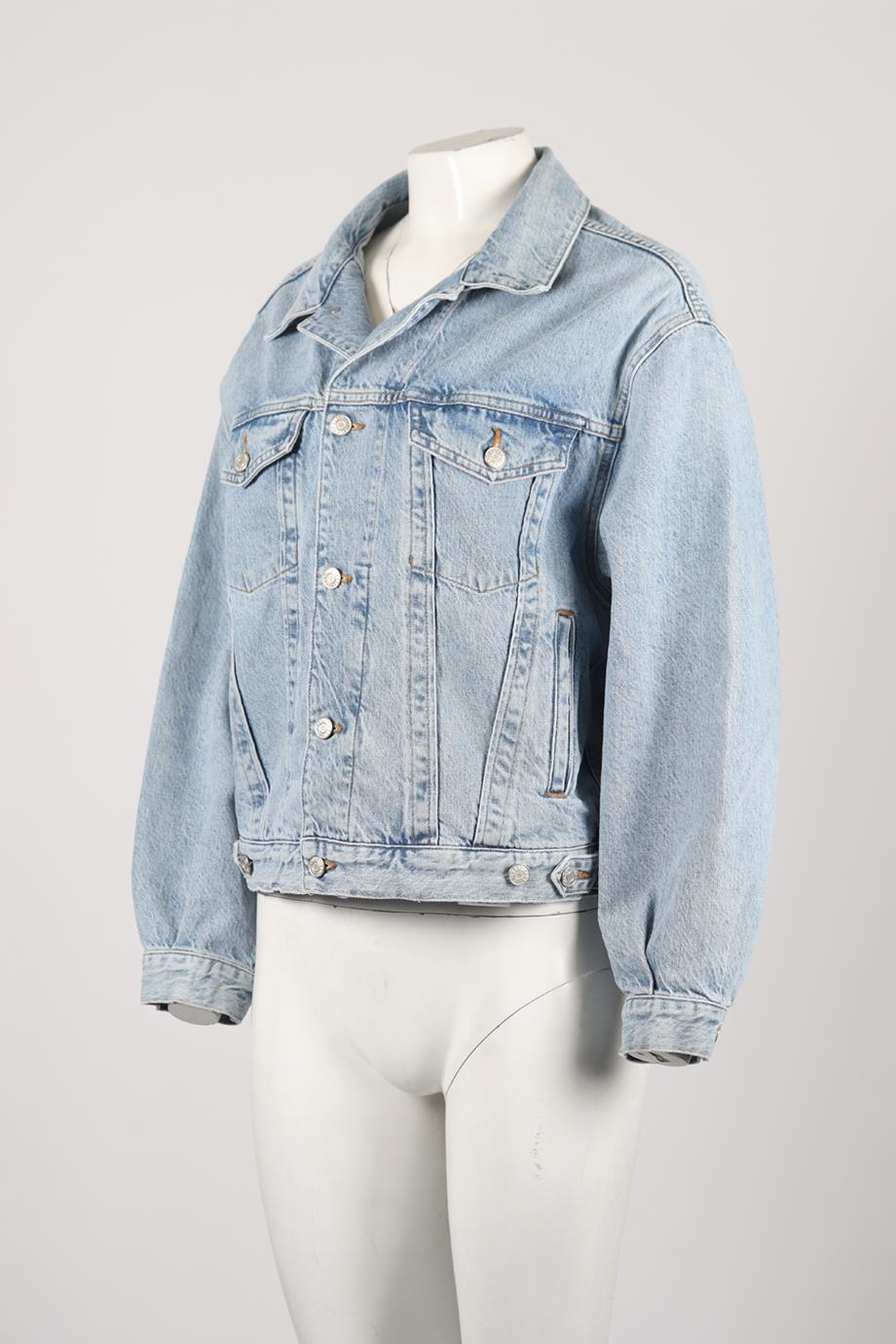 AGOLDE DISTRESSED DENIM JACKET SMALL