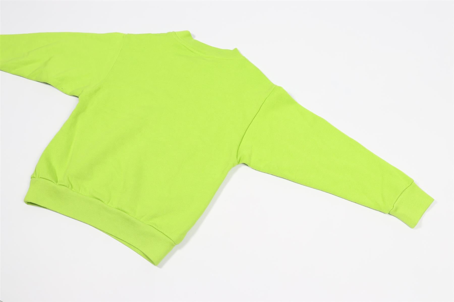 BALENCIAGA GREEN KIDS BOYS COTTON SWEATSHIRT 6 YEARS