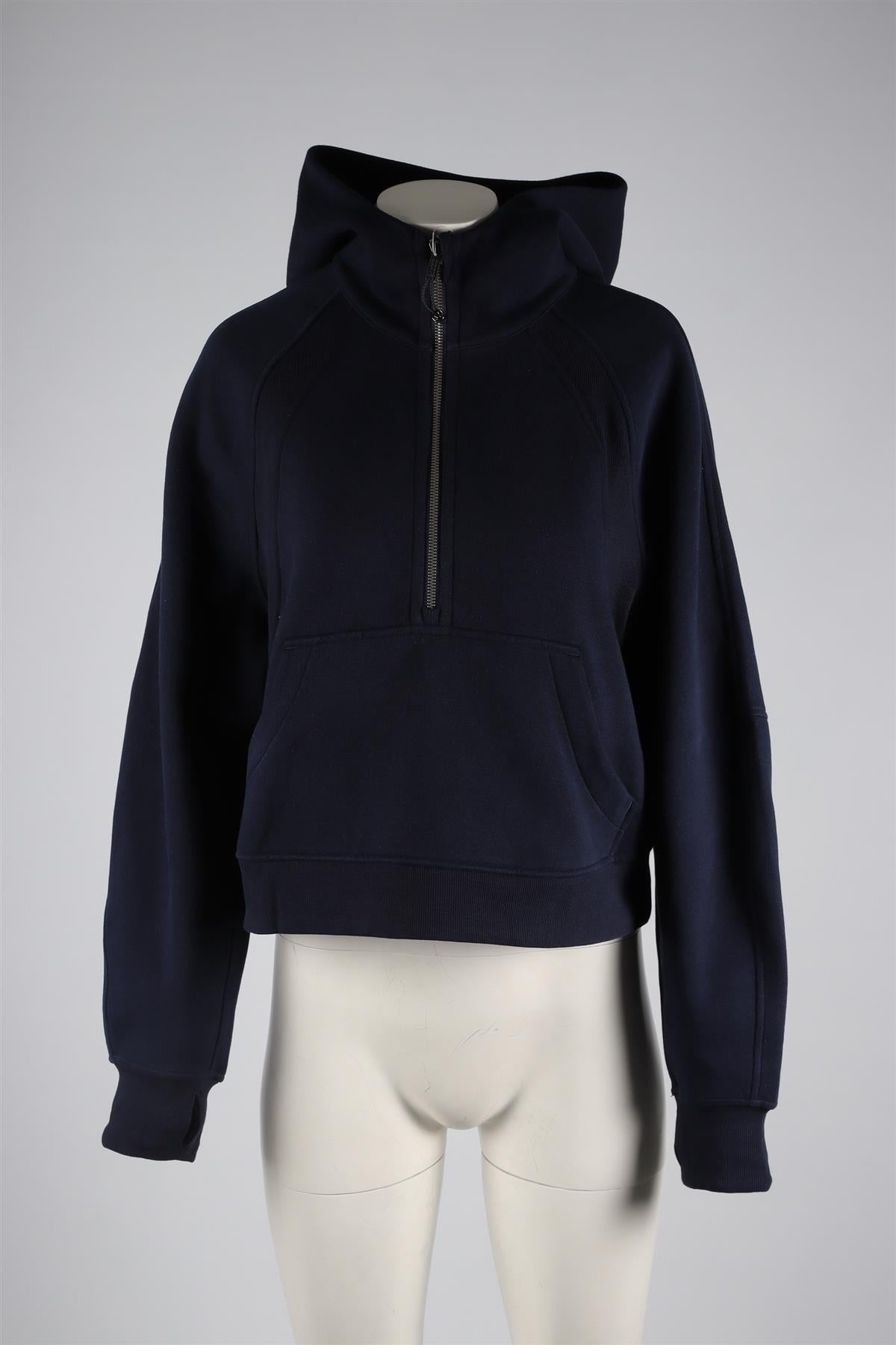 LULULEMON NAVY COTTON HOODIE MEDIUM/LARGE