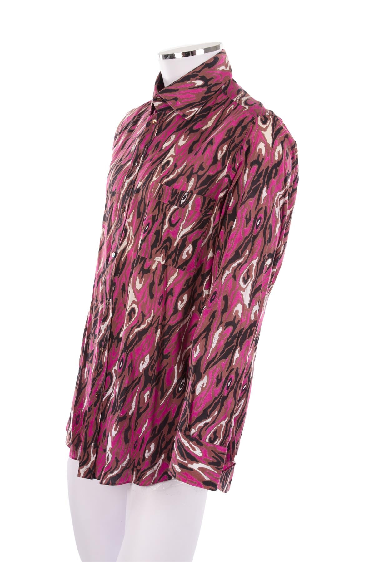 EMILIO PUCCI MULTI MEN'S 1970'S SHIRT IT 46
