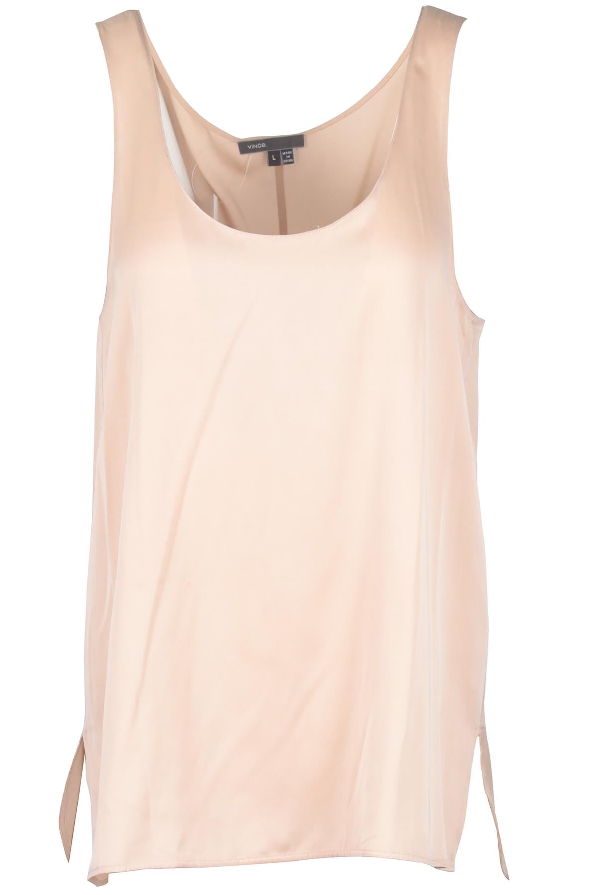 VINCE NUDE SILK TOP LARGE