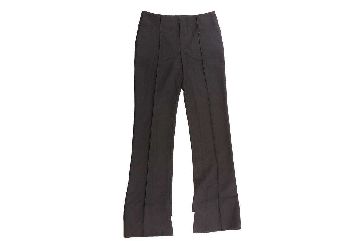 CHLOÉ BLACK WOOL STRAIGHT LEG PANTS IT 36 UK 4