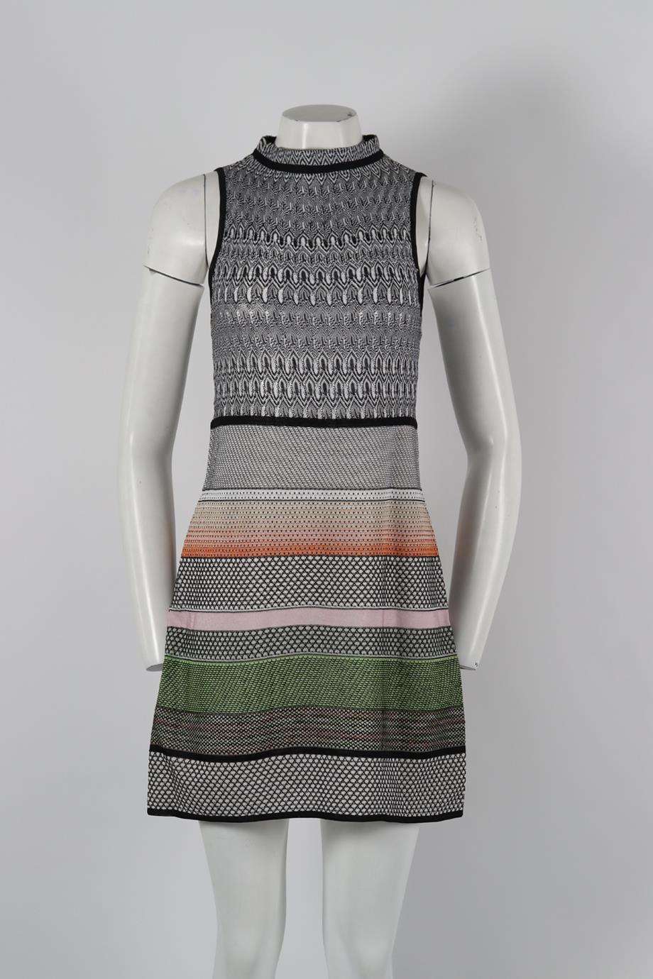 MISSONI CROCHET KNIT MINI DRESS IT 38 UK 6