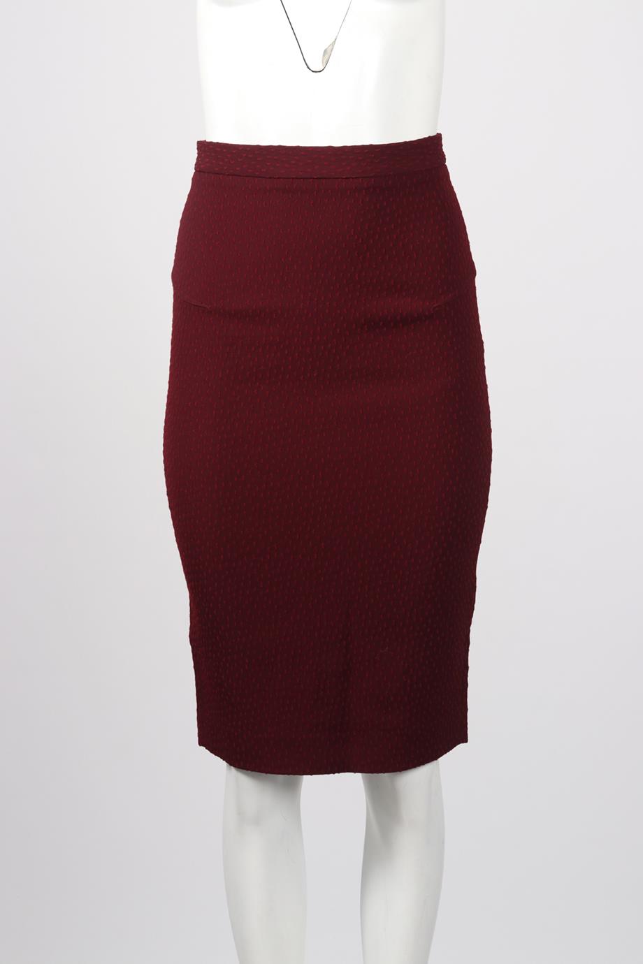 ROLAND MOURET WOOL BLEND MIDI SKIRT UK 8
