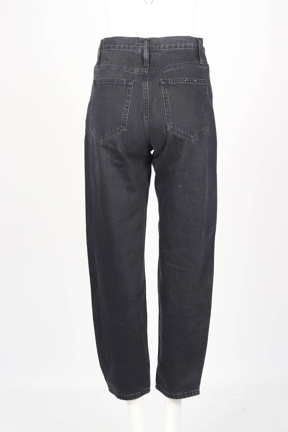 FRAME HIGH RISE TAPERED JEANS W26 UK 8
