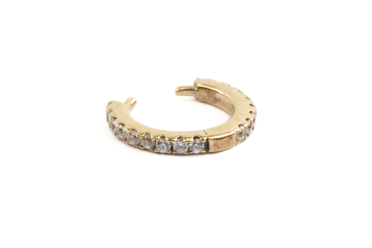 MARIA TASH 14K GOLD CZ EAR CUFF