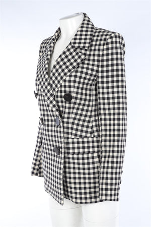 PETAR PETROV BLACK WOOL BLAZER FR 38 UK 10