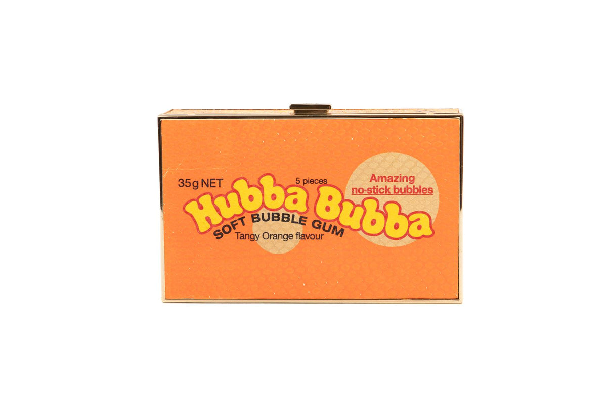 ANYA HINDMARCH ORANGE SNAKESKIN CLUTCH
