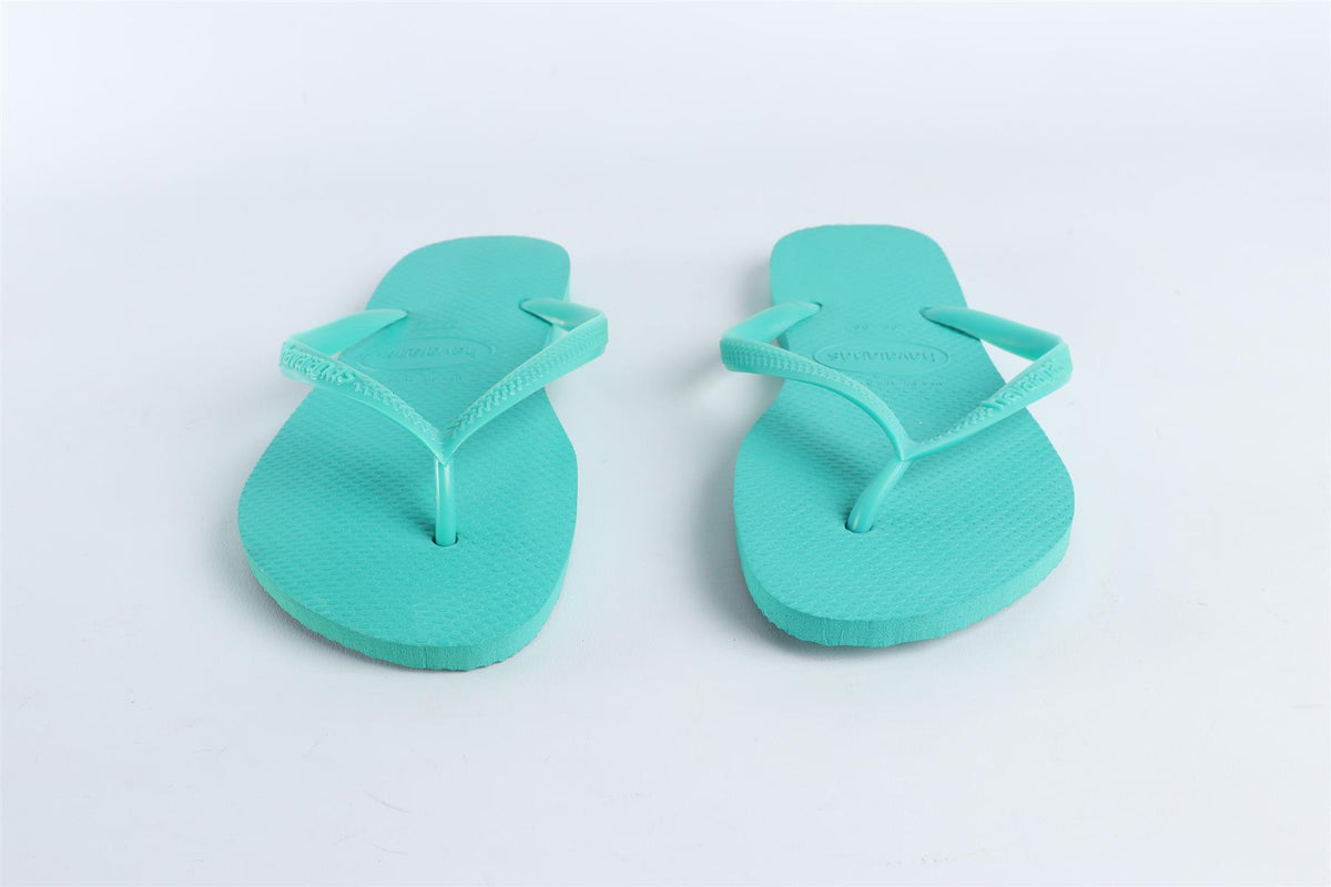 HAVAIANAS GREEN FLIP FLOPS EU 35-36 UK 1-2 US 3-5