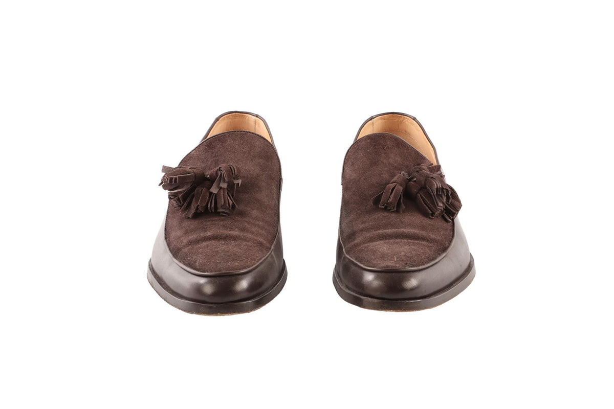 MR.HARE BROWN MEN'S SUEDE LOAFERS EU 41 UK 8 US 11
