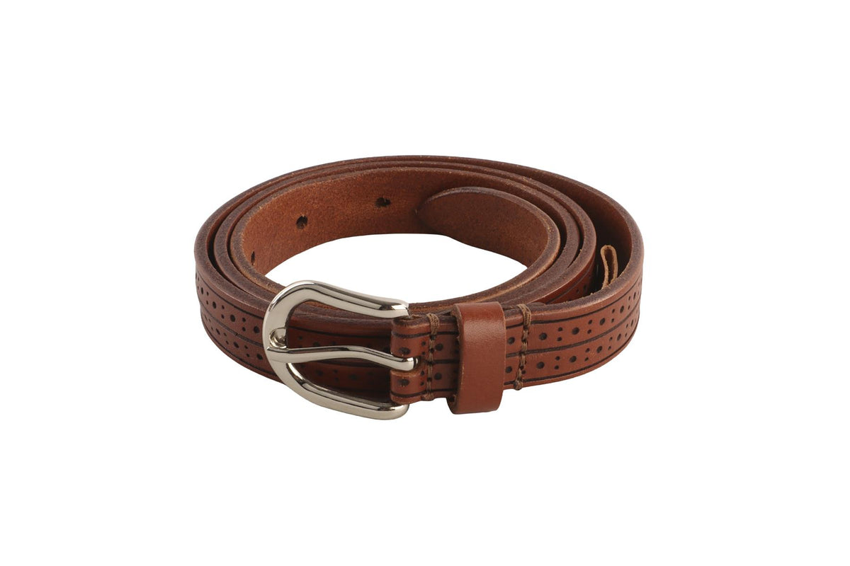 ISABEL MARANT BROWN LEATHER WAIST BELT MEDIUM