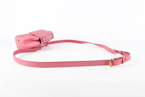 ANALEENA PINK OSTRICH LEATHER CLUTCH