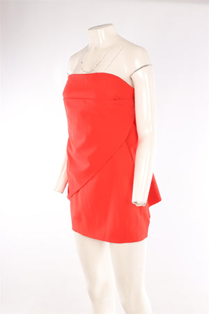 FENDI ORANGE WOOL MINI DRESS IT 42 UK 10