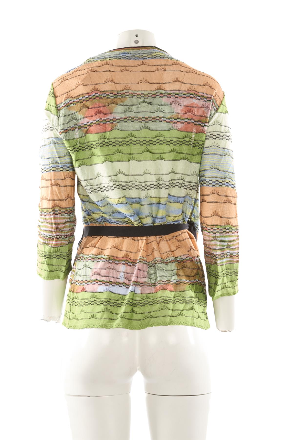M MISSONI MULTI KNIT CARDIGAN IT 50 UK 18