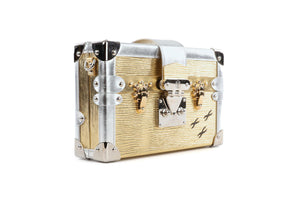 LOUIS VUITTON GOLD 2017 PETITE MALLE EPI LEATHER CLUTCH