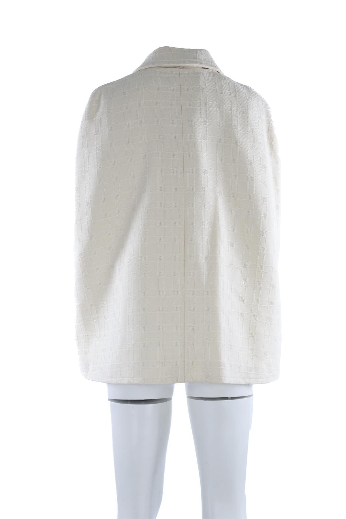 GUCCI CREAM COTTON CAPE IT 42 UK 10