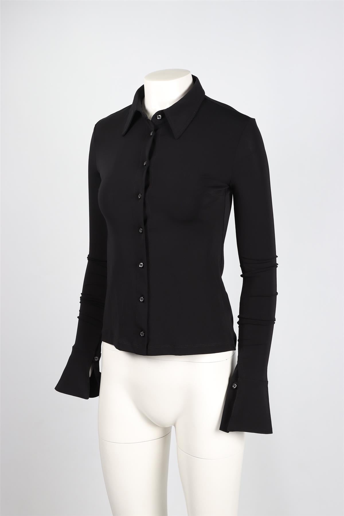 ÉTERNE BLACK JERSEY SHIRT XSMALL