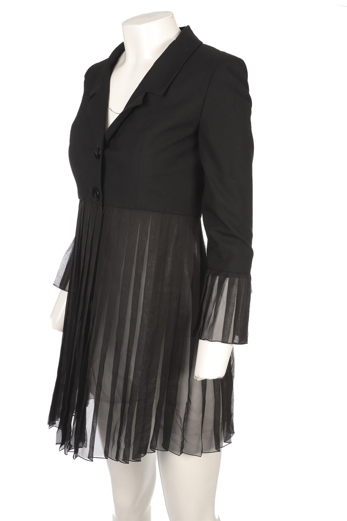 CHANEL BLACK 2001 BLAZER FR 34 UK 6