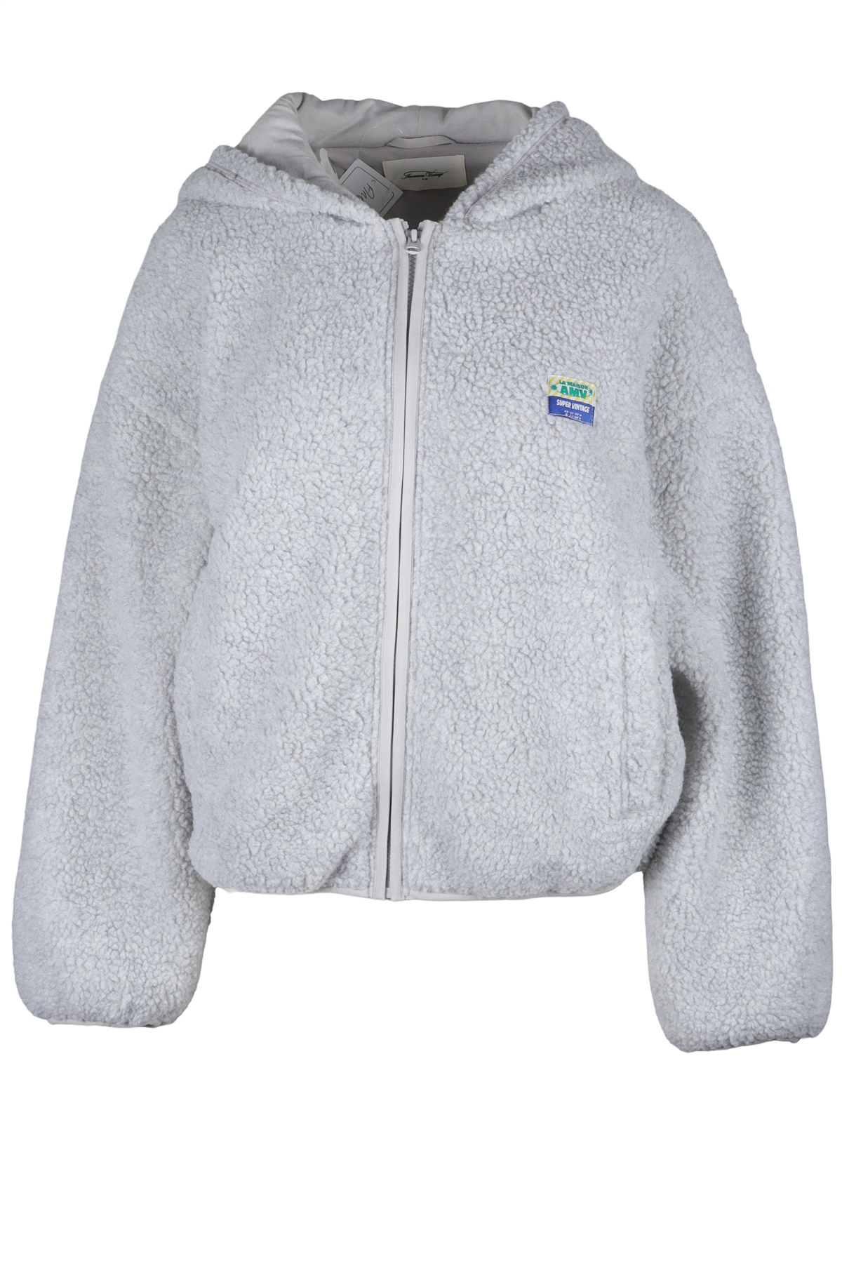 AMERICAN VINTAGE GREY FLEECE JACKET XS-SMALL